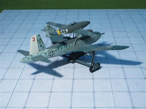 Junkers Ju 287 with Messerschmitt Me 262A-1a (‘Mistel’, Mistletoe), (Ju ...