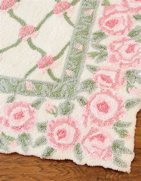 Rosebud Rug Accessories Shabby Chic Rug Chic Rug Shabby Rug