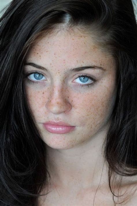 Pin By B Other On Freckles Black Hair And Freckles Beautiful Freckles Brown Hair Blue Eyes