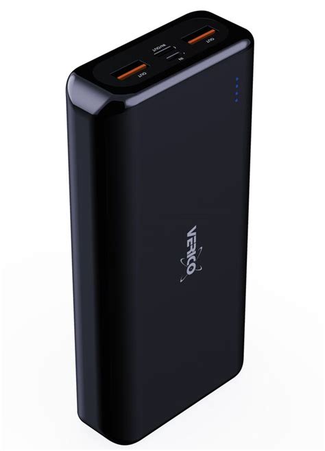 Verico Power Pro PD Power Delivery 18W 20 000mAh Schwarz 4PW PDPBK1