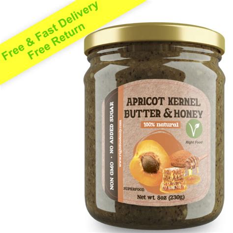 Apricot Kernel Honey Butter 230 G 8 Oz Right Food