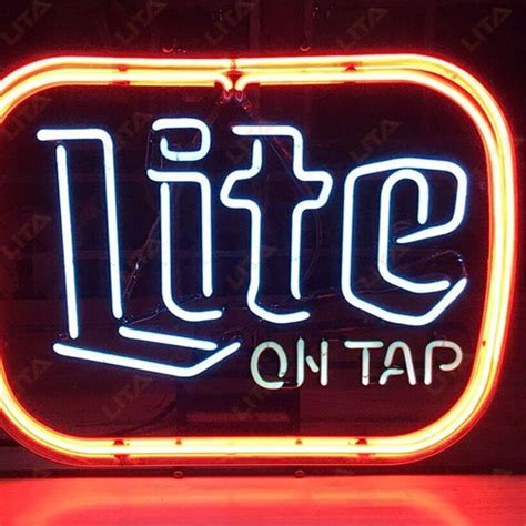 Lite On Tap Neon Sign To Be One Of Your Bar Displays LITA SIGN