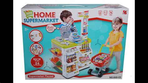 HOME SUPERMARKET PLAYSET / ИГРОВОЙ НАБОР ДОМАШНИЙ СУПЕРМАРКЕТ - YouTube