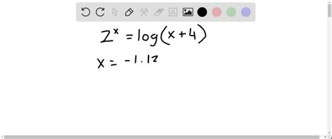 Solved Find The Approximate Solution To Each Equation By Graphing An