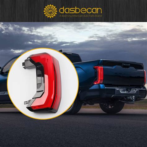 Dasbecan Left Driver Side Tail Light Assembly Rear Lamp LED Type Non