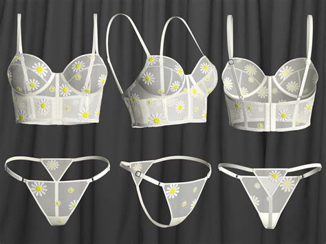 Lingerie Set 01 3D Model CGTrader
