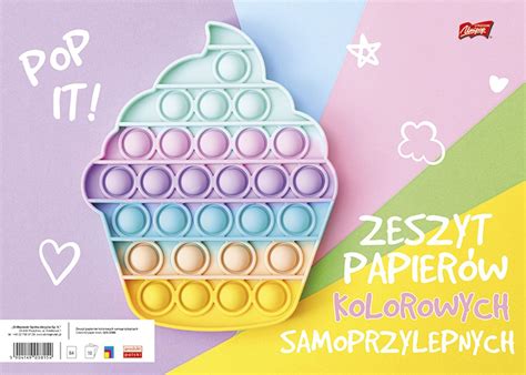 Zeszyt Papier W Kolorowych Samoprzylepnych Format B Kartek St