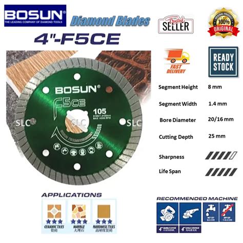 Bosun F Ce F Tce Diamond Wheel Cutting Ceramic Tiles Marble Granite