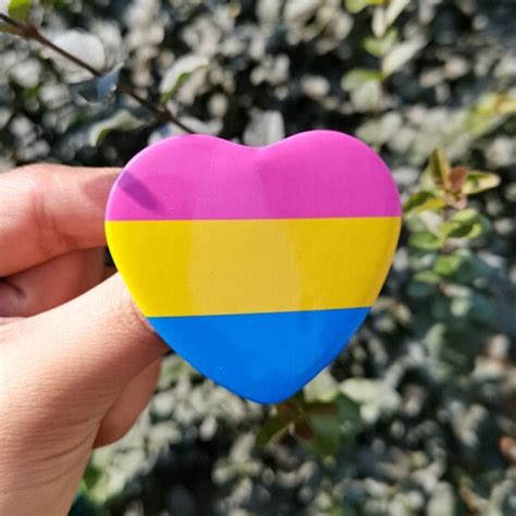 Pansexual Pride Heart Badge Queer In The World The Shop