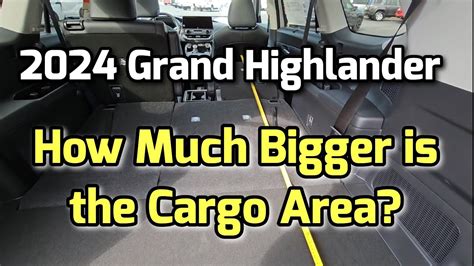 Grand Highlander Vs Highlander Cargo Comparison Youtube