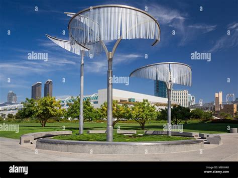 Bayfront Park And Convention Centre San Diego California Usa Stock