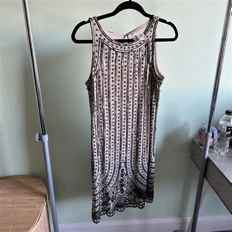 Nude Sequin And Bead Dress Mini Dress Does Have Wear Depop