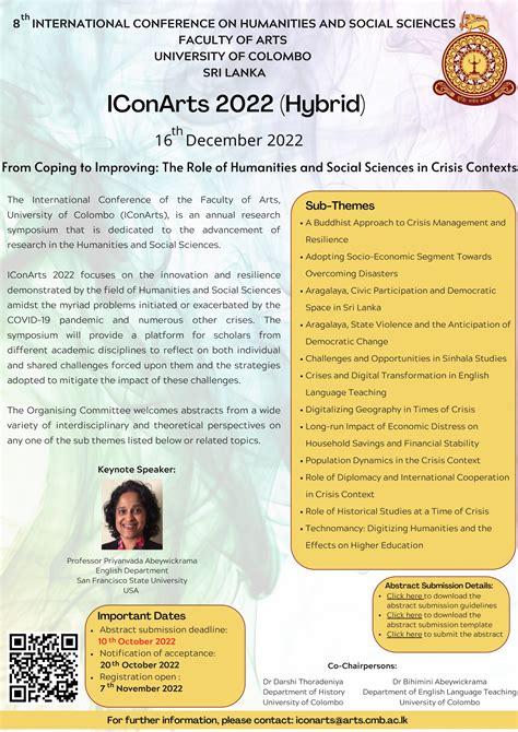 8th International Conference On Humanities And Social Sciences 16th