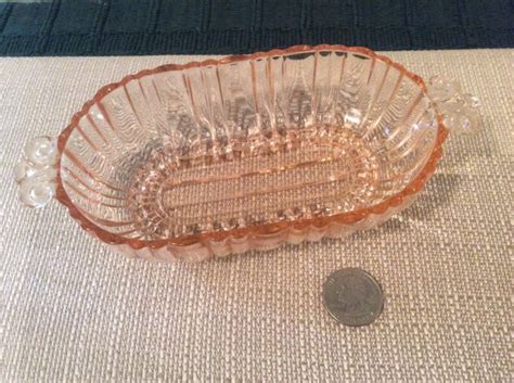 Vintage Pink Depression Glass Vegetable Dish Antique Price Guide Details Page