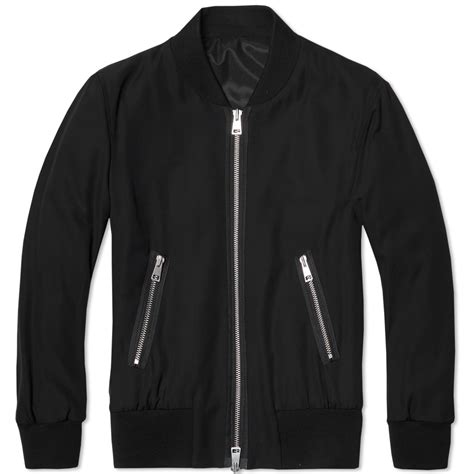 Ami Zip Bomber Jacket Black End Us