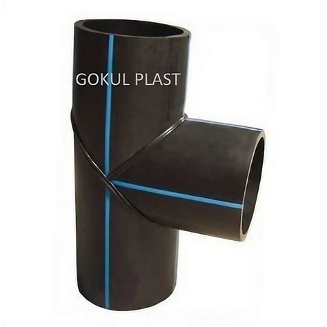 Black Hdpe Fabricated Tee Structure Pipe Gas Pipe Chemical