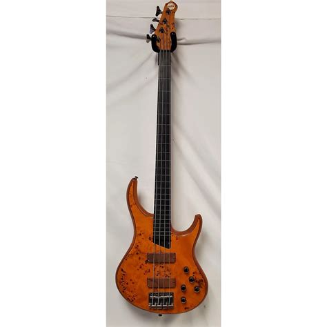 Used Mtd Kingston Kz 4 String Fretless Electric Bass Guitar Sandburst