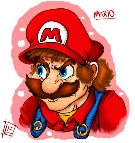 Super Mario Redesigned Marios Portrait By Francoisl Artblog On Deviantart