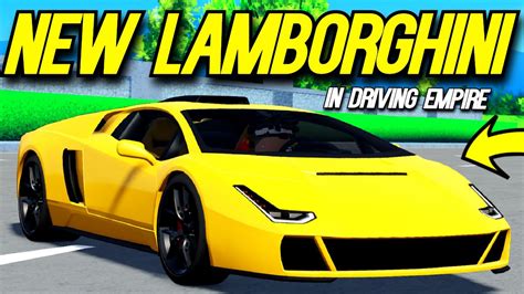 New Lamborghini Update In Driving Empire Youtube