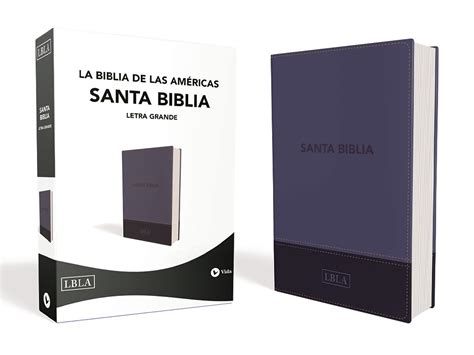 LBLA Santa Biblia Letra grande tamaño manual Leathersoft Spanish