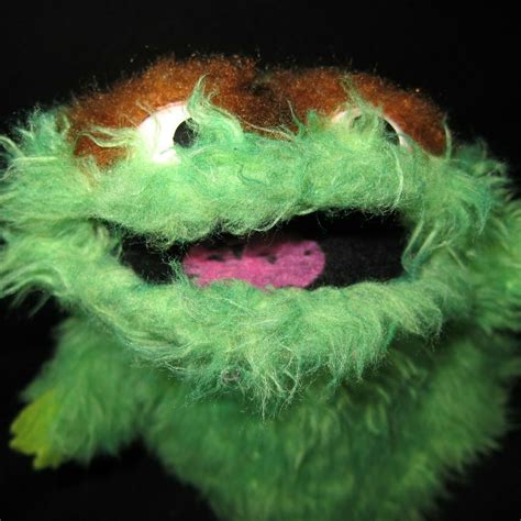 Vtg 70s Oscar The Grouch Puppet Sesame Street Jim Henson Etsy