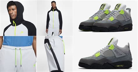 Air Jordan 4 Neon Nike Hoodie And Joggers