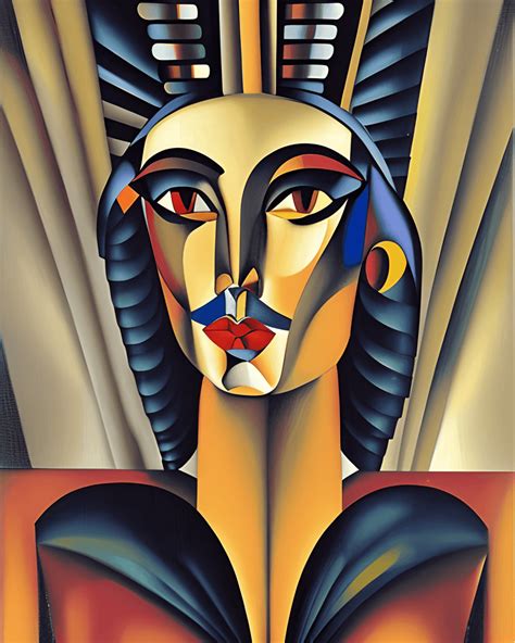 Tamara De Lempicka Deco Style Art Cleopatra Creative Fabrica