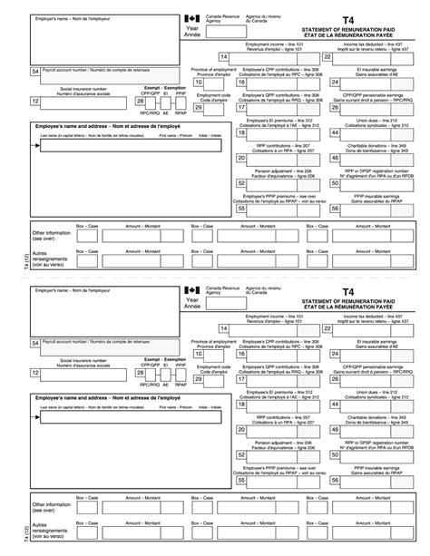 T4 Fillable Fill And Edit Printable Pdf Forms Online