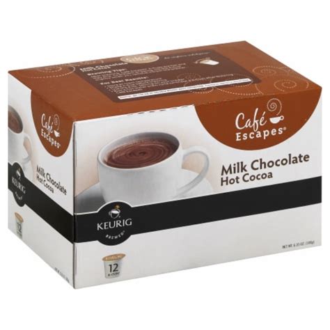 Cafe Escapes Milk Chocolate Hot Cocoa K Cup Pods 12 Ct Kroger