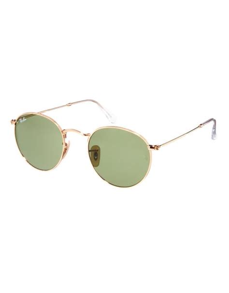 Gafas De Sol Redondas Con Cristal Verde De Ray Ban Asos