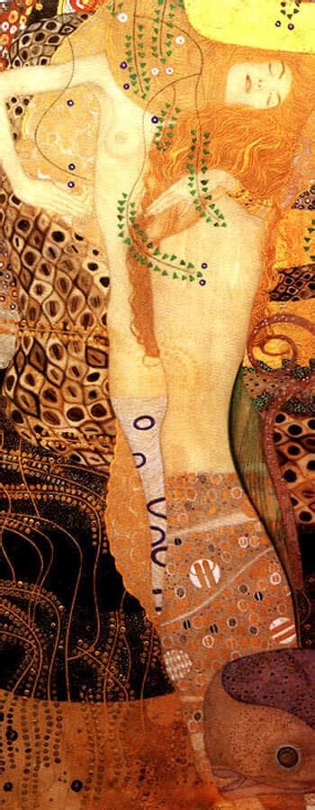 Water Serpents By Gustav Klimt