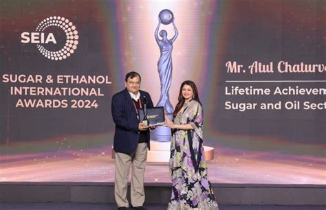 Atul Chaturvedi Receives Lifetime Achievement Award In Sugar And Oil