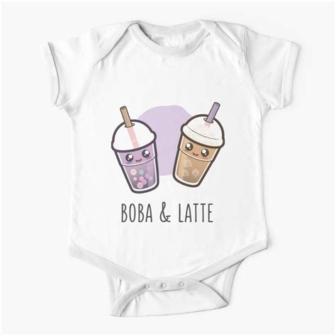 Boba And Latte Baby One Piece For Sale By Foodinacan Baby Onesies