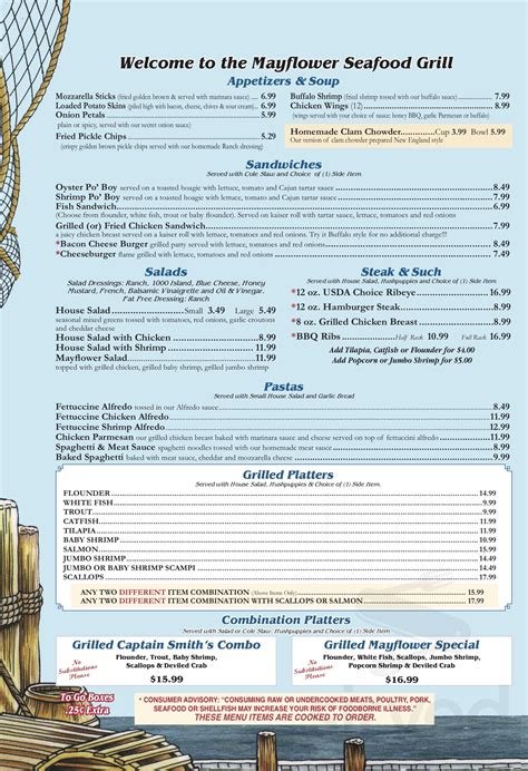 Mayflower Seafood Restaurant Greenville Menu In Winterville North Carolina Usa