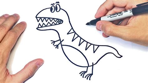 C Mo Dibujar Un Dinosaurio Facil Paso A Paso