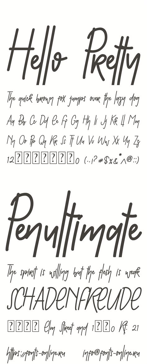 Hello Pretty Font