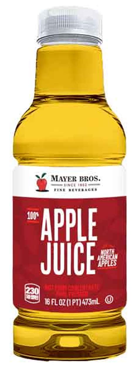 Mayer Brothers 16 Fl Oz Fresh Pressed Apple Juice Kitchn