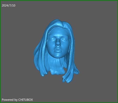 Stl File Marvel Style Black Widow Head 🦸 ・design To Download And 3d
