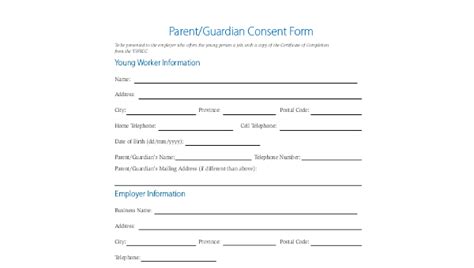 Free 10 Sample Parent Consent Forms In Pdf Ms Word Excel