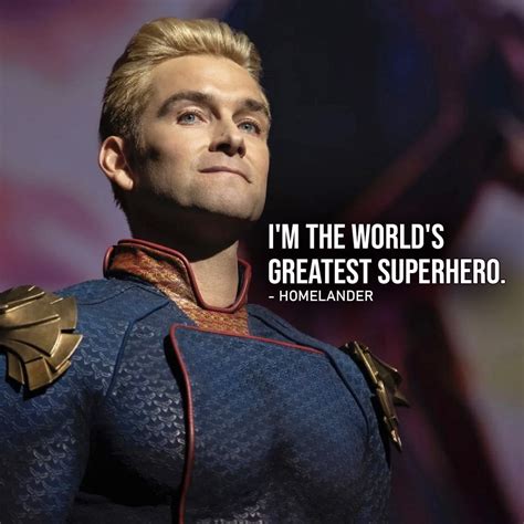 One of the best quotes by Homelander from The Boys | I’m the world’s greatest superhero. (Ep. 1×07)