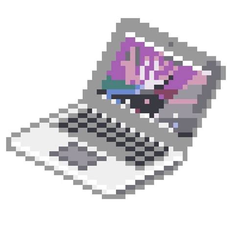 Laptop Pixel Art Design Pixel Drawing Pixel Art