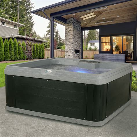 AquaLife Ariana Person Jet Lounger Hot Tub Spa With Built In Ice Bucket BHP Speed Pump