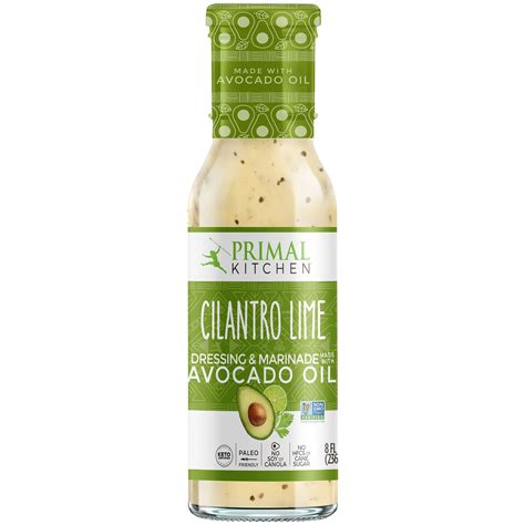 Primal Kitchen Cilantro Lime Dressing Made With Avocado Oil 8 Oz