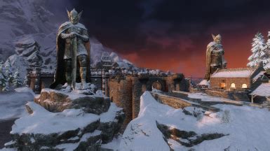 Windhelm Trees And Mighty Talos Statues Remade At Skyrim Special