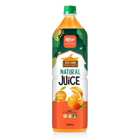 Fruit Juice Orange Juice Drink 1000ml Pet Bottle