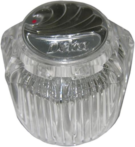 LASCO HC G Delta Delex New Style Replacement Clear Genuine Lucite Hot Water Handle With Hot
