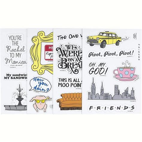 Paladone Products Ltd. Friends TV Show Fridge Magnets | Set of 25 ...