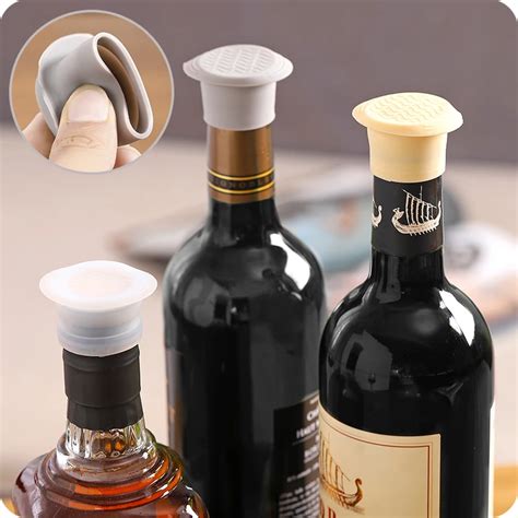 1pc Silicone Wine Stopper Leak Free Wine Bottle Sealers For Red Wine