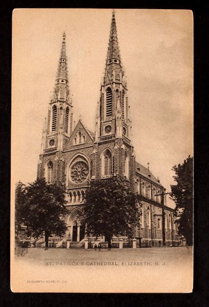 Elizabeth St Patrick S Cathedral Catholic Carte Postale Ancienne