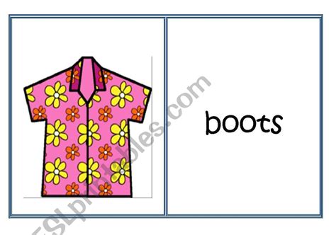 Clothes Domino Game 2 Esl Worksheet By Crstnmts
